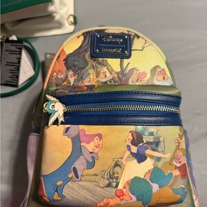 Loungefly Disney Snow White and Dwarfs Colorful Backpack